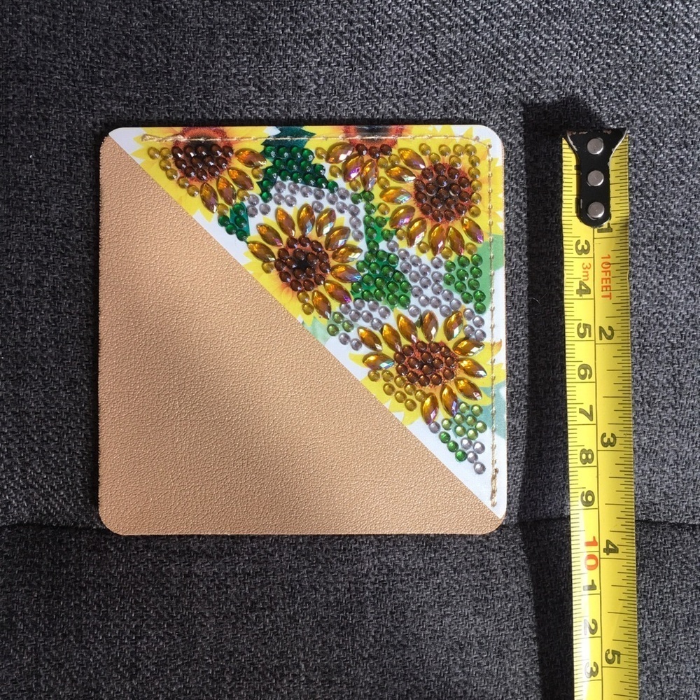 Diamond Art SUNFLOWERS 04 Corner Bookmark, Colorful, Sparkly, Bling - Picture 11 of 17